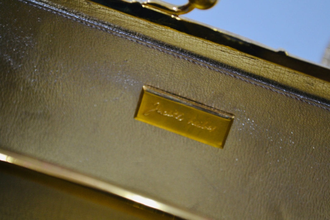 70s Vintage Judith Leiber Gold Evening Bag Swarovski Crystal Minaudiere Gold Clutch Crystals Gold Metal Bag Purse Wedding Purse Clutch