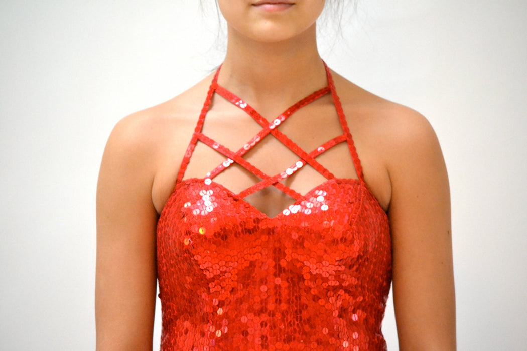 90s Vintage Red Sequin Party Dress Small// Vintage Red Sequin Prom Party Evening Gown Dress Small Pageant Jessica Rabbit Party Dress