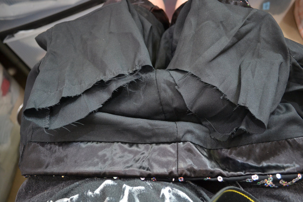 80s 90s Vintage Black Sequin Jacket Metallic Hologram Sequin Jacket XS Small// Black Cropped Sequin Bolero Silver Hologram Sequin jacket