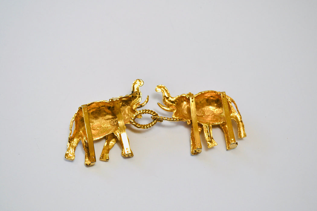 70s Vintage Gold Elephant Metallic Belt Buckle Vintage Mimi Di Elephant Belt Buckle Rare 1972 Gold Elephant Animal Belt Buckle