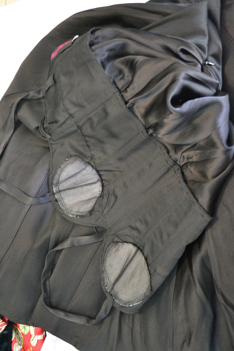 90s 00s Vintage Black Evening Gown Prom Dress Long Satin Dress XS Small Tom and Linda Platt // Y2k Dress Evening gown Tank Dress XS Small