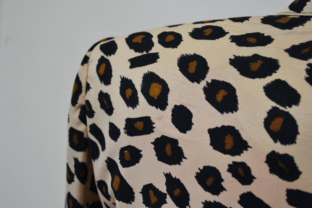 80s 90s Vintage Leopard Print Jacket Animal Print Blazer Tan Black Criscione Medium//  90s Vintage Chetah Print Jacket Blazer 90s Nanny