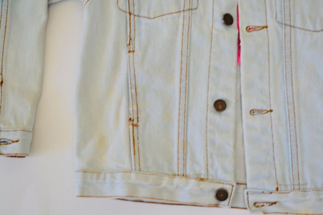 80s Vintage Barbie Jacket Denim Girls Large Kids Hollywood Barbie JEAN Jacket Barbie Party Rhinestone Jacket Airbrushed Tony Alamo Inspired