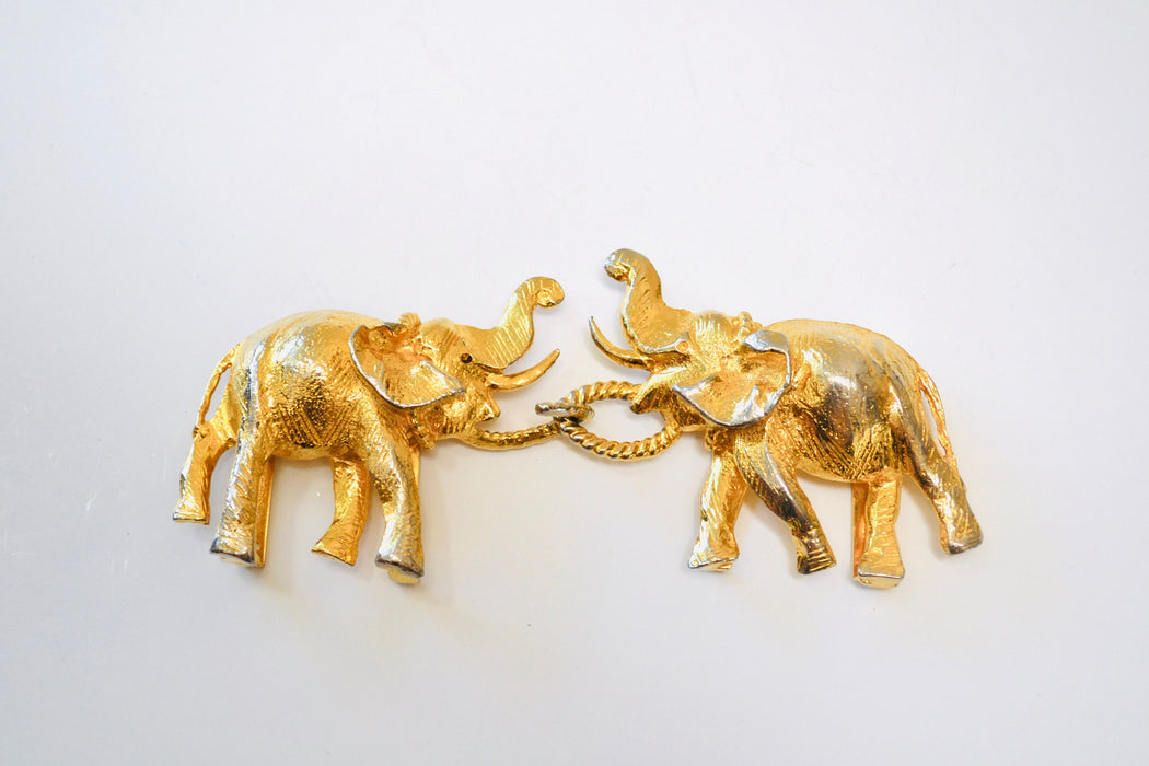 70s Vintage Gold Elephant Metallic Belt Buckle Vintage Mimi Di Elephant Belt Buckle Rare 1972 Gold Elephant Animal Belt Buckle