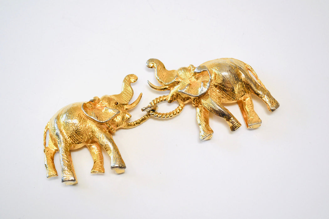 70s Vintage Gold Elephant Metallic Belt Buckle Vintage Mimi Di Elephant Belt Buckle Rare 1972 Gold Elephant Animal Belt Buckle