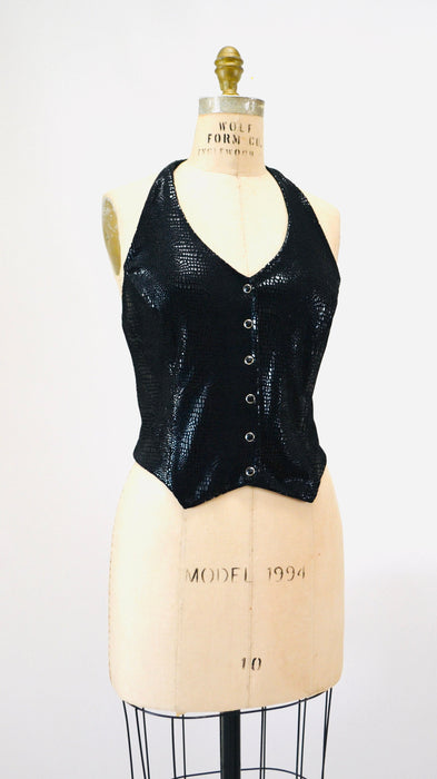90s 2000s y2k Vintage Club Wear Halter top Pants Black Velvet Halter Top Velvet Pants By Betsy Johnson Medium 2000s Velvet Party Pants Top