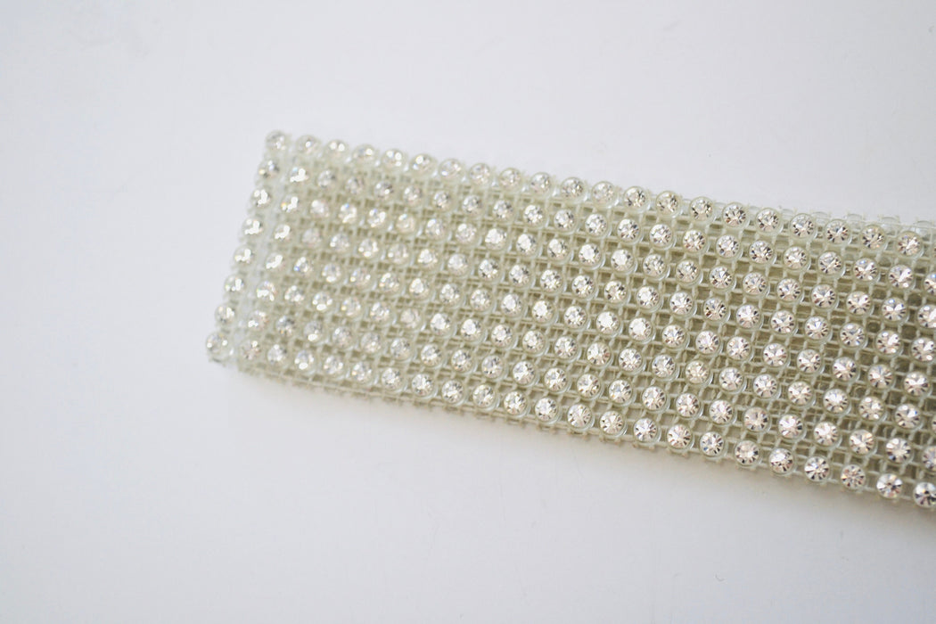 80s Vintage Rhinestone Belt Small Medium large Rhinestone Wedding Belt Rhinestone Cowboy Metallic Belt Small Medium Large