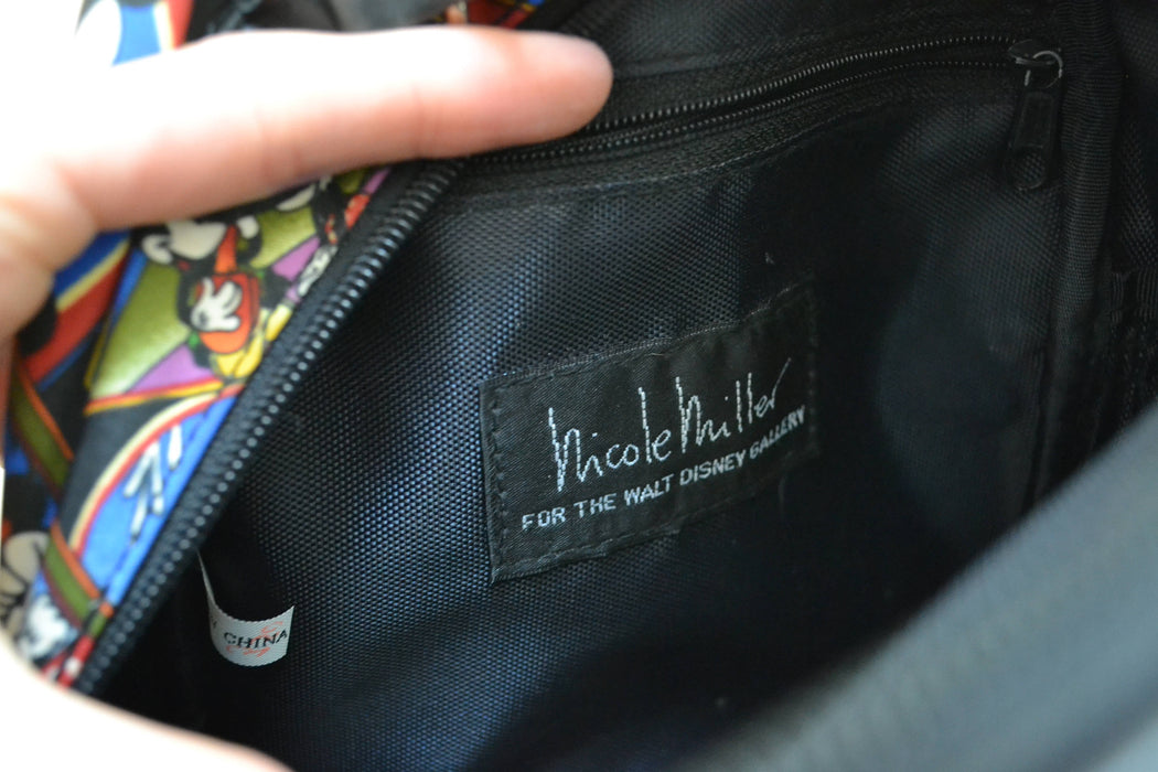 Vintage Nicole Miller Mickey Mouse Disney Back Pack// 90s Mickey Mouse Disney Back Pack Mini Bag Purse