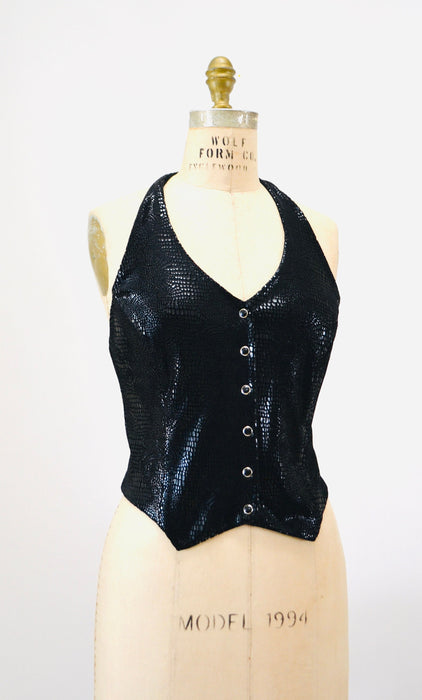 90s 2000s y2k Vintage Club Wear Halter top Pants Black Velvet Halter Top Velvet Pants By Betsy Johnson Medium 2000s Velvet Party Pants Top
