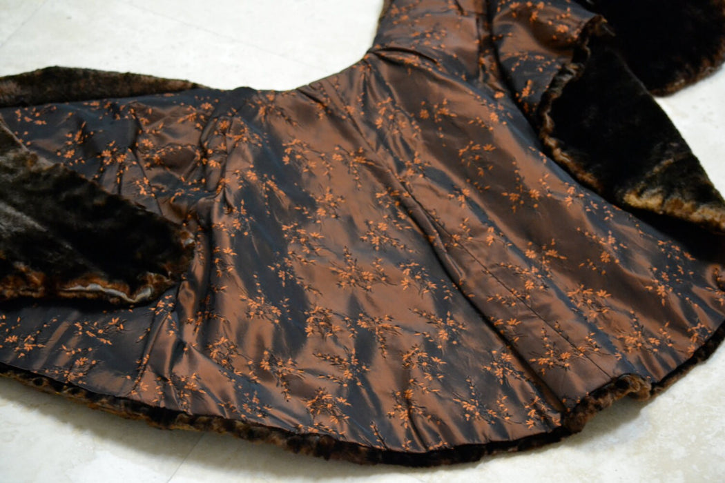 Vintage Fur Stole Cape Wrap Shawl Beaver Fur Stole Brown Vintage Fur Stole Cape Capelet Black Brown 1930s 1940s