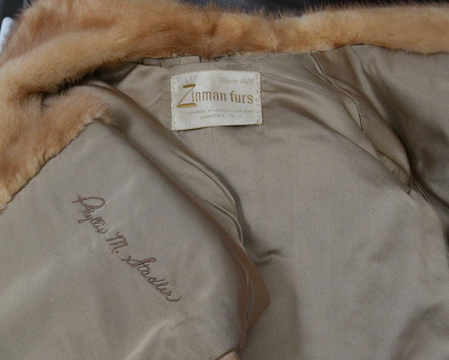 Vintage Mink Stole Honey Blonde Vintage Fur Stole Cape// Vintage Fur Cape in Blonde Cream Brown Winter Wedding