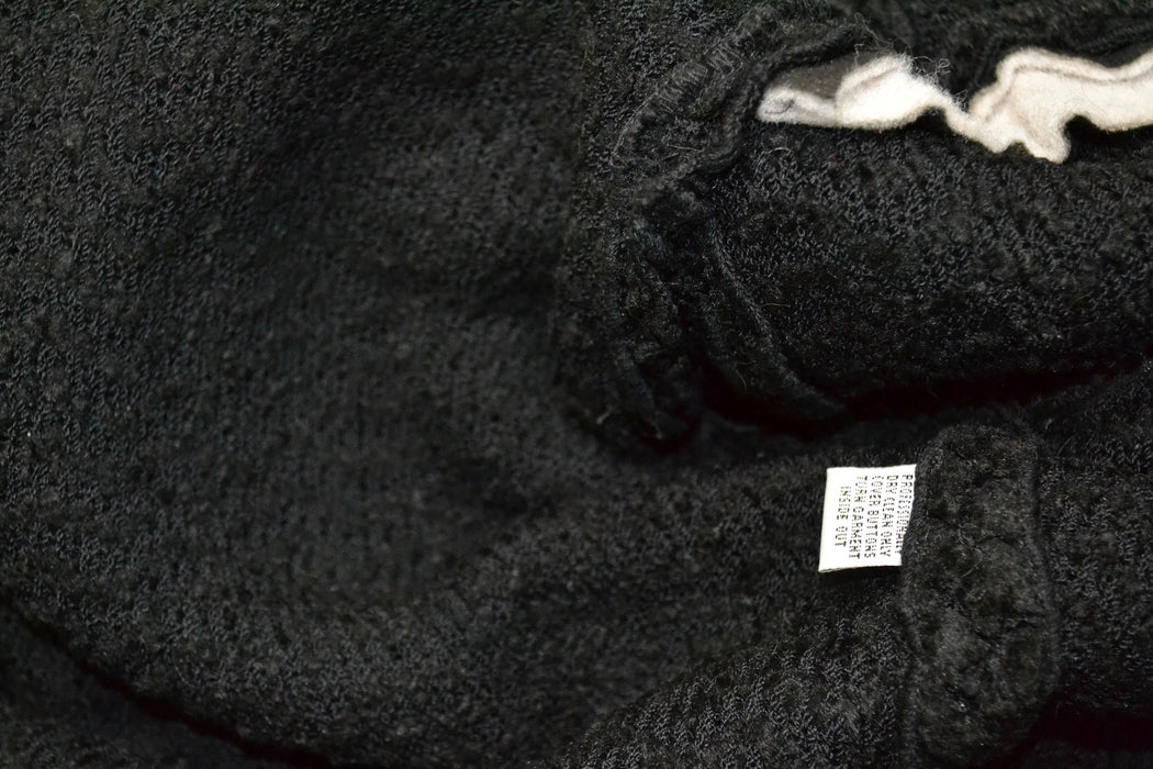 90s 2000s Vintage St. John Black Sweater Cardigan Jacket Size Small St John Vintage Black Boucle Jacket Sweater Cardigan Small
