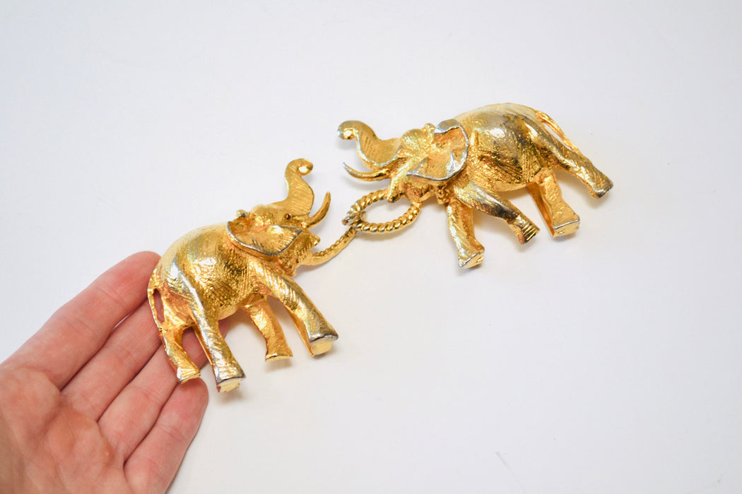70s Vintage Gold Elephant Metallic Belt Buckle Vintage Mimi Di Elephant Belt Buckle Rare 1972 Gold Elephant Animal Belt Buckle