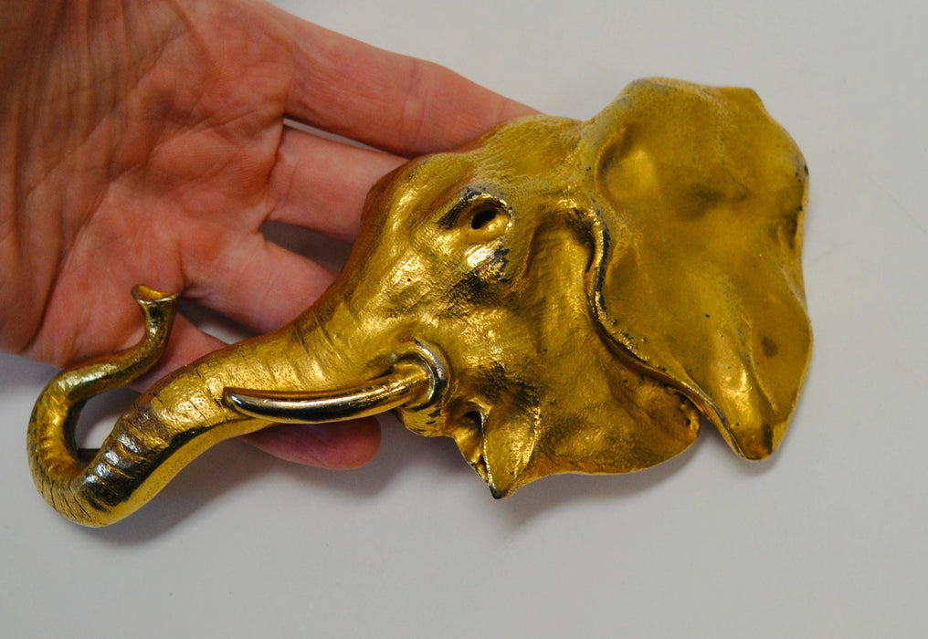 1980s Vintage Gold Elephant Metallic Belt Buckle Vintage Christopher Ross 1980 Elephant Belt Buckle Gold Animal Belt Large 80s Gold Belt