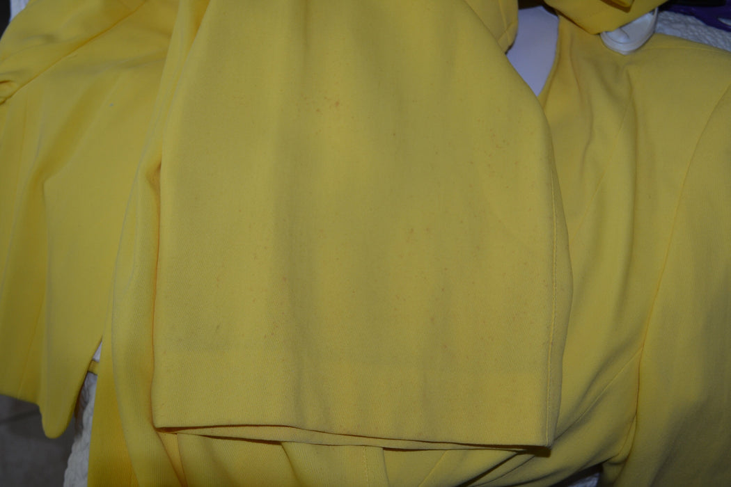 90s Vintage Yellow Suit By ESCADA Medium Yellow Cropped Bolero Jacket and High waisted Pants // Vintage 80s 90s Yellow Pantsuit Suit Medium