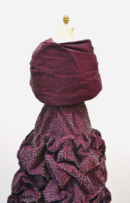 90s Vintage Silk Gown Strapless Evening Gown with Shawl Silk Purple Velvet by  Michael Casey Couture Small Medium Purple Evening Ball Gown