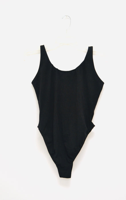 90s Black Sequin Body Suit Knit Body Suit Leotard High Cut 80s 90s body Suit with Sequin Jaguar Car Logo By Jeanette Kastenberg Small Medium