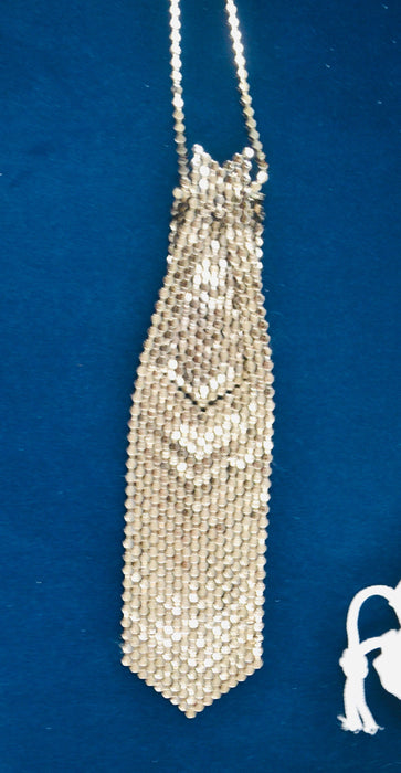 Incredible Vintage Rhinestone Neck Tie Rhinestone Crystal Tie Necklace Wedding Rhinestone Tie Gay Glam Wedding Tie Silver Black Kramer