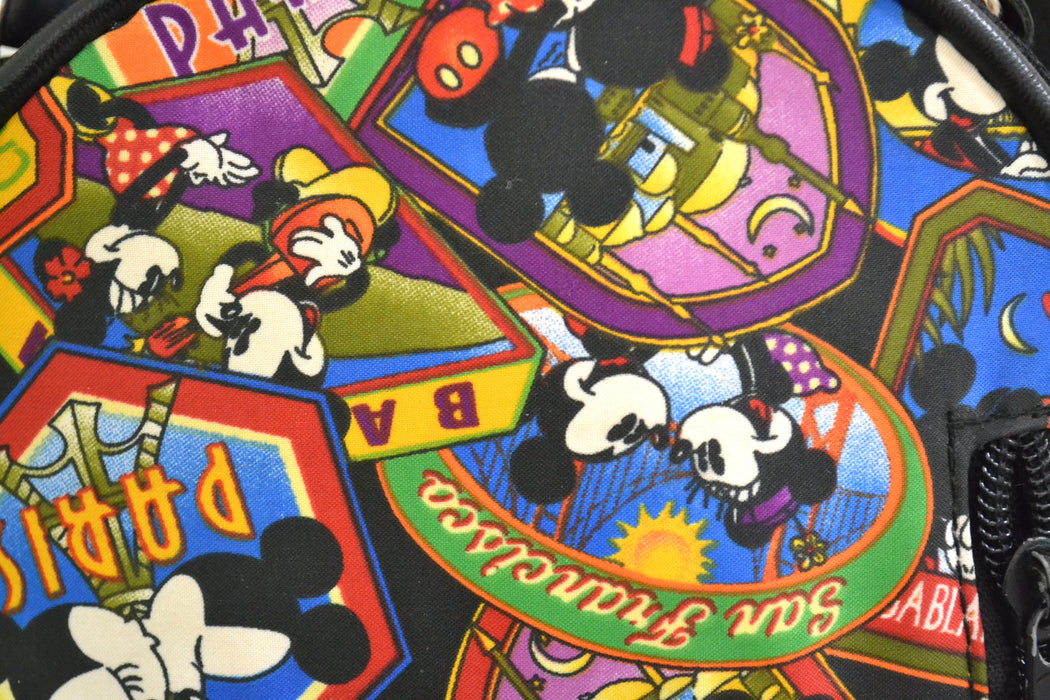 Vintage Nicole Miller Mickey Mouse Disney Back Pack// 90s Mickey Mouse Disney Back Pack Mini Bag Purse