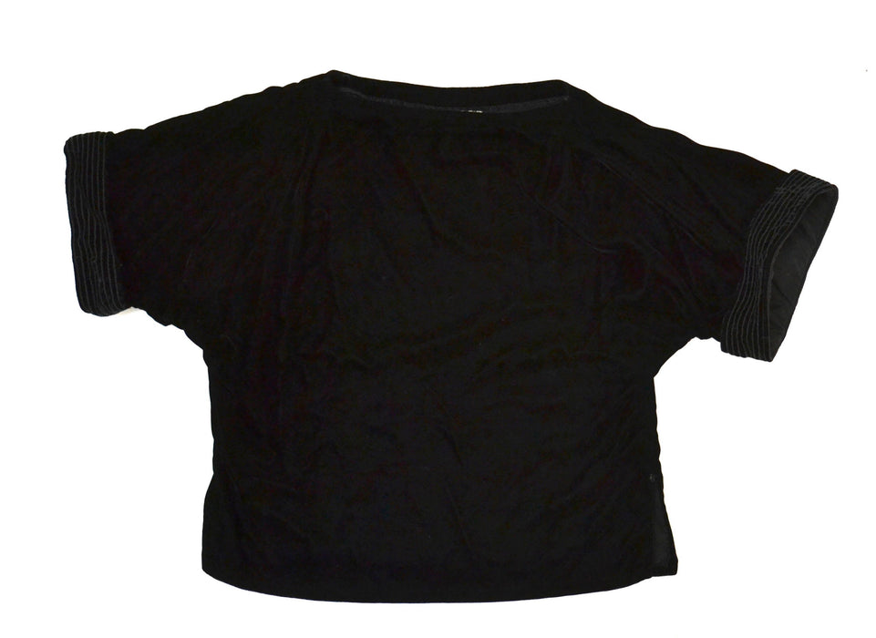 80s Black oversized Velvet Shirt Blouse Size Small by Bis // 80s 90s Vintage Black Velvet Shirt Small Medium Rayon