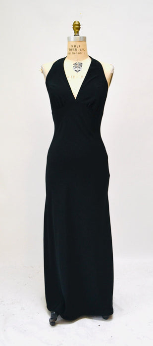 halter linen dress Isla Linen Halter Maxi Dress Green Size S main image 1