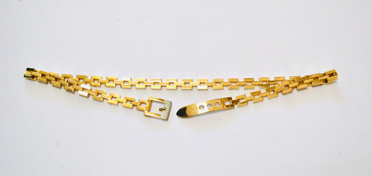 80s 90s Vintage Gold Chain Link Belt Gold Wedding Chain Thin Gold Metal Belt Small Medium 25-26 1/2"