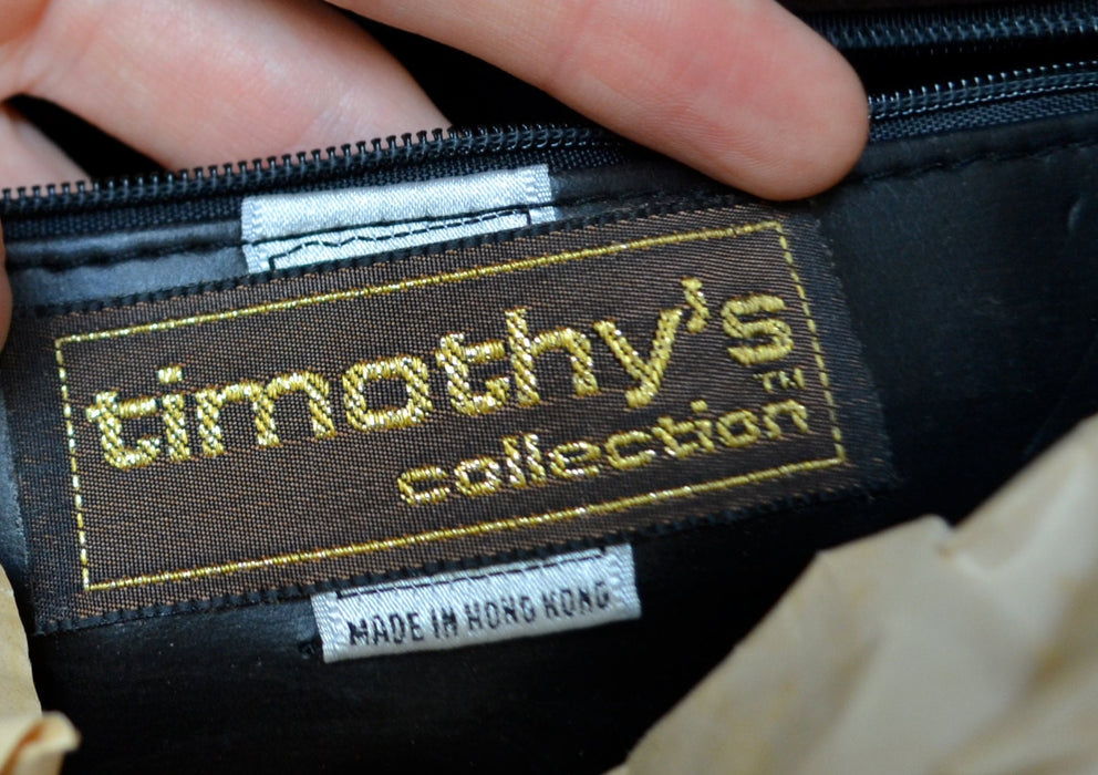 70s 80s Vintage Brown Leather Clutch Snakeskin Python// Brown Patent Leather Snake Skin Bag Purse by Timothys Collection