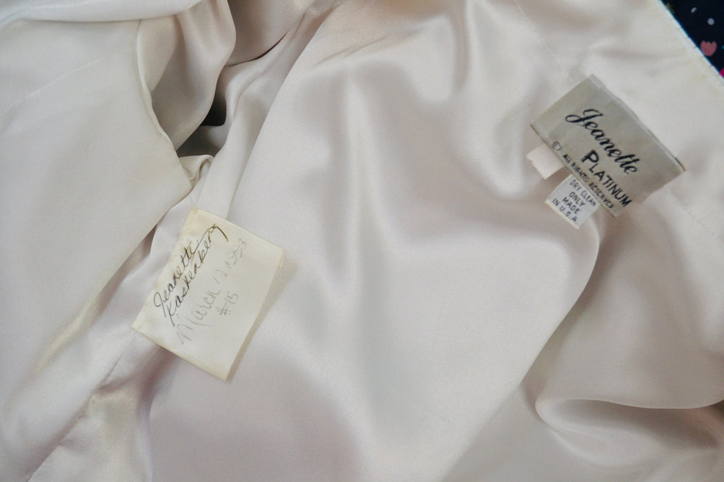 Vintage Jeanette Kastenberg Platinum Beaded Jacket Disney Mickey Minnie Mouse Donald Duck Beaded Bolero Jacket Comic Cartoon Small Medium