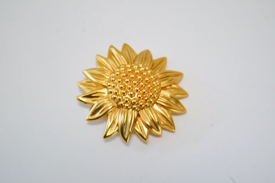 90s Vintage Gold Daisy Sunflower Belt Buckle Gold Wedding Belt Buckle Summer Flower Vintage Flower Belt Buckle Large Gold Wedding Belt
