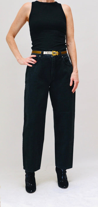 90s Vintage Versace Jeans Couture Jeans Size 36 50 Medium Large 90s Versace Black Jeans Size 10 12 90s Relaxed Fit Medium Black Jeans Pants