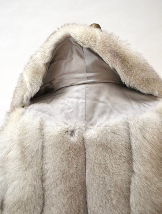 Vintage Cream Fur Cape// Vintage Fur Stole Fox Fur// Vintage Fur Cape Cream White Fox Fur Stole Cape Winter Wedding
