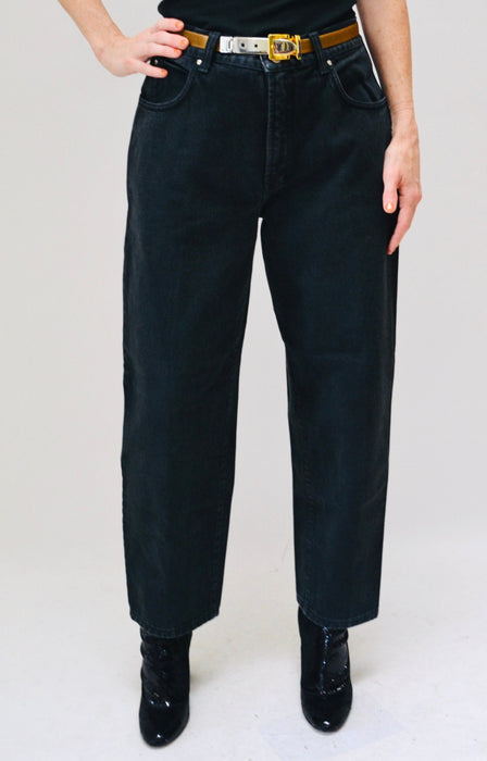 90s Vintage Versace Jeans Couture Jeans Size 36 50 Medium Large 90s Versace Black Jeans Size 10 12 90s Relaxed Fit Medium Black Jeans Pants