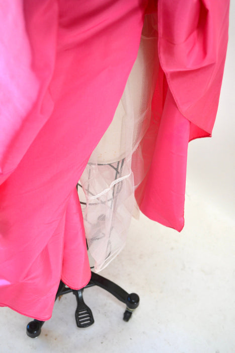 80s 90s Vintage Pink Party Prom Dress XS small Pink Halter Neck dress // Vintage 80s Party Cocktail Dress Crinoline Barbie Marilyn Monroe