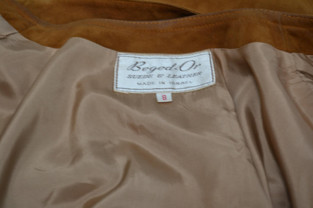 70s Vintage Brown Leather Jacket Sueded Coat Leather Jacket Small Medium // 80s 90s Brown Leather Jacket Long Brown Leather jacket