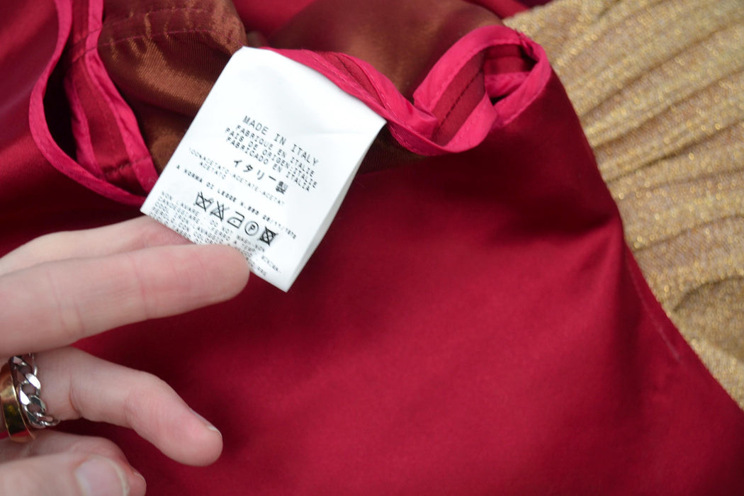 80s 90s Vintage Red Burgundy Satain Vest Medium by Gianfranco Ferre Vest Red Satin Cargo Vest Designer vintage Womens Red Gilet Vest Small