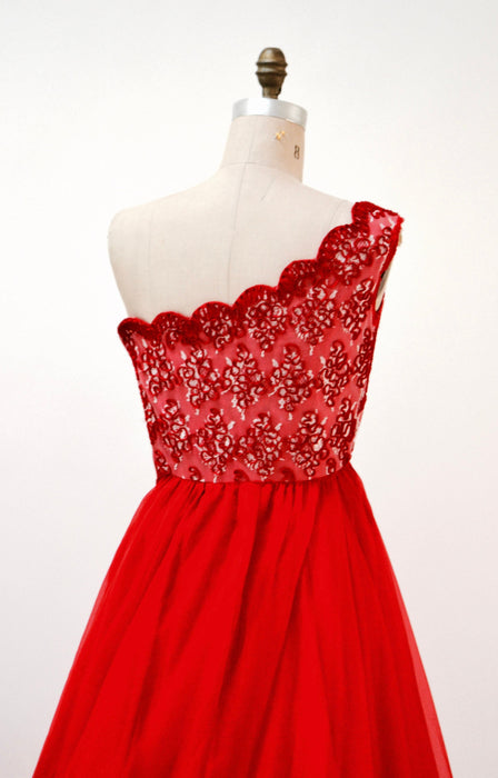 80s Vintage Evening Gown Dress Red XS Small LONG Dress// Vintage 80s Red Prom Dress Evening Gown Scarlet Ohara Princess Dress By Mike Benet