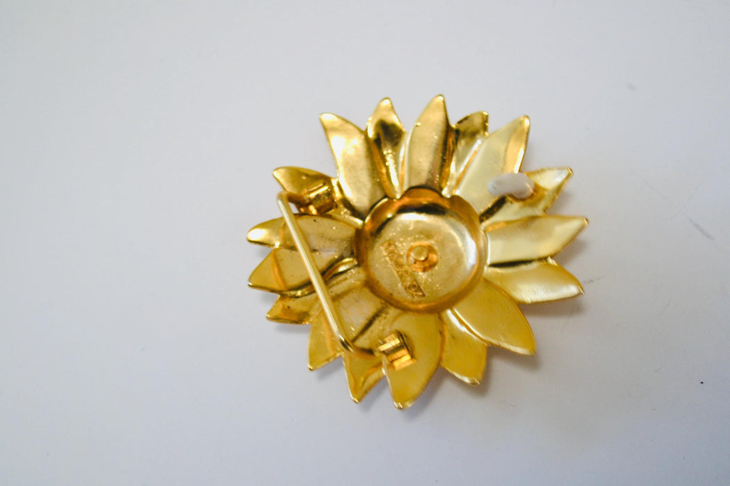 90s Vintage Gold Daisy Sunflower Belt Buckle Gold Wedding Belt Buckle Summer Flower Vintage Flower Belt Buckle Large Gold Wedding Belt