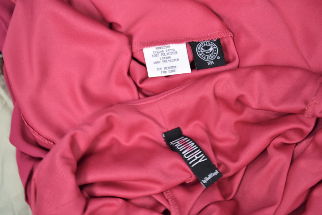 Vintage 00s Y2K Pink Tank Dress Prom Dress Beaded Pink Knit Gown Cami Dress XS Small Pink Long Beaded Dress by Laundry Evening Gown Xs Small