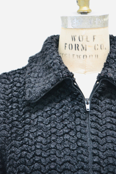 90s 2000s Vintage St. John Black Sweater Cardigan Jacket Size Small St John Vintage Black Boucle Jacket Sweater Cardigan Small