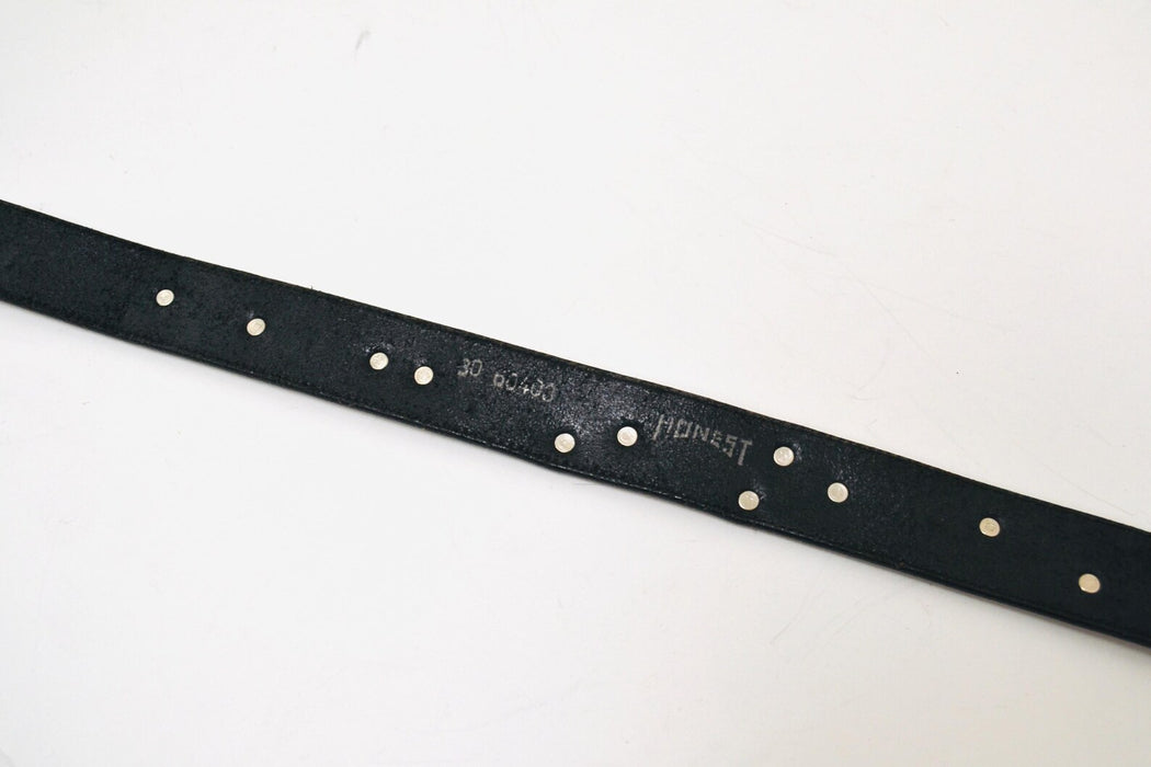 90s Vintage Silver Animal Belt Leopard Metallic Vintage Jungle Animal Zoo Veterinarian Animal Lover Vintage Black Leather Silver Belt Small