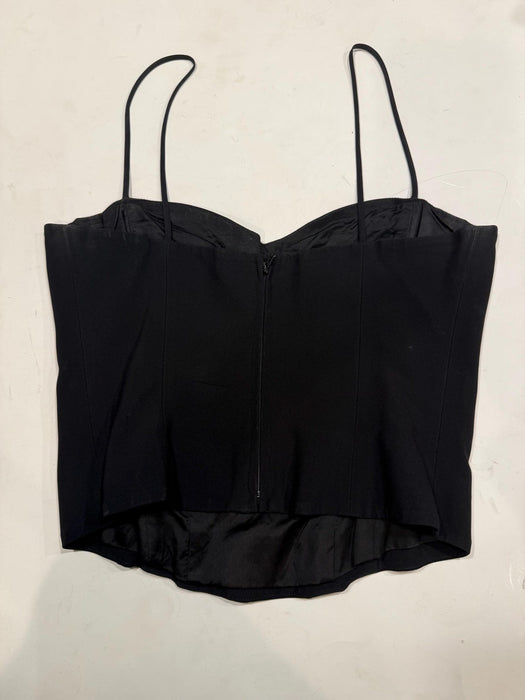 Vintage 90s Moschino Couture Eye Top Black Top Size Small With Eyes Pop Art Black Tank Top by Moschino Couture Spring Summer 1990 Black Top
