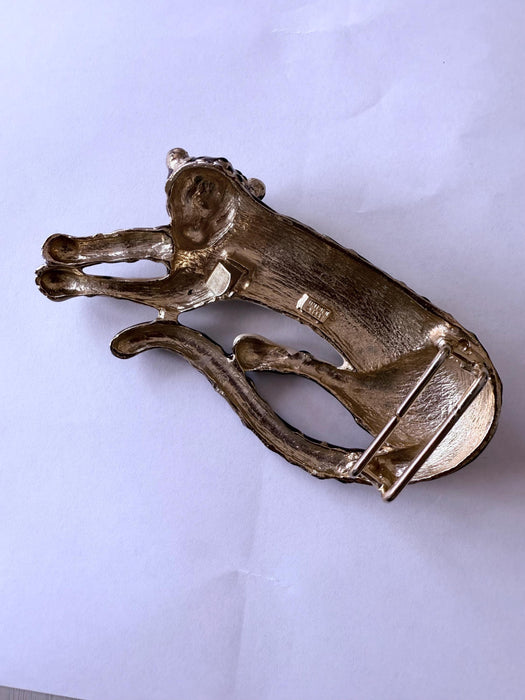 80s Vintage Cheetah Belt Buckle Vintage Leopard Animal Cat Belt Buckle Rare 1980s Belt Buckle by Mimi Di Gift for Cat Mom Cat Lover Belt