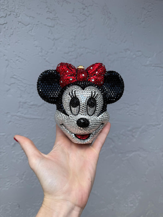 Vintage Minnie Mouse Bag Red Evening Bag Swarovski Crystal Minnie Mouse Minaudiere Evening Bag K Baumann Disney Minnie Princess Purse