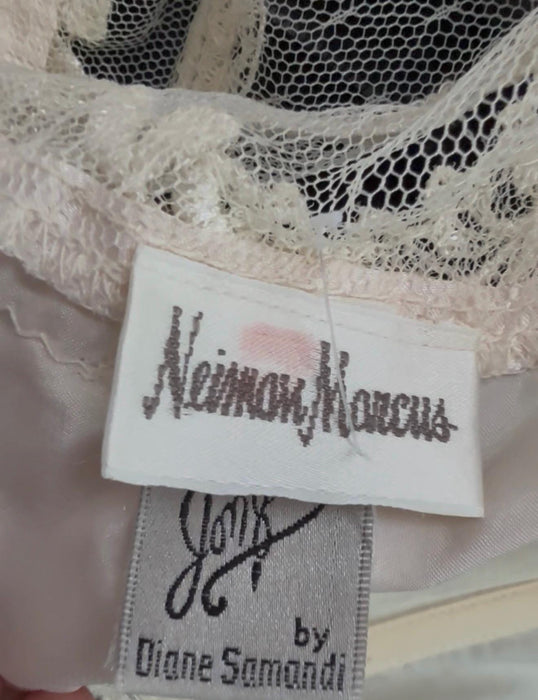 Vintage White Cream Teddy Lingerie XS Small// 80s 90s Vintage Lace BodySuit White Diane Samandi Jonquil Wedding Lingerie Neiman Marcus