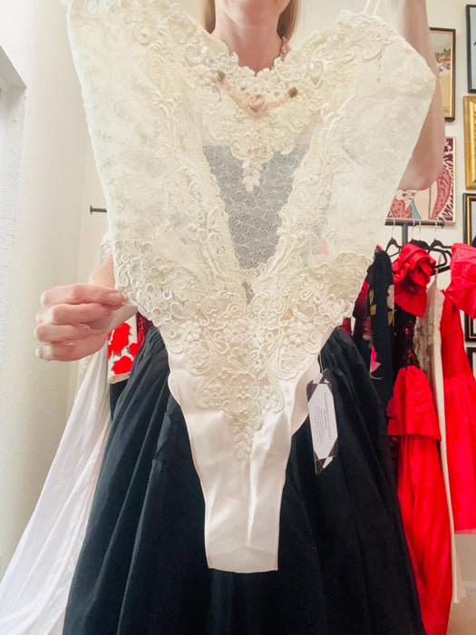Vintage White Cream Teddy Lingerie XS Small// 80s 90s Vintage Lace BodySuit White Diane Samandi Jonquil Wedding Lingerie Neiman Marcus